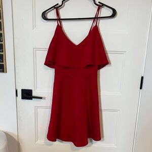 Elegant Red Sleeveless Dress